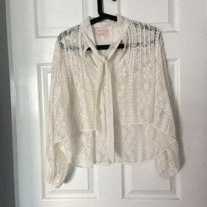 UO Pretty Poetic Embroidered Blouse (XS)
